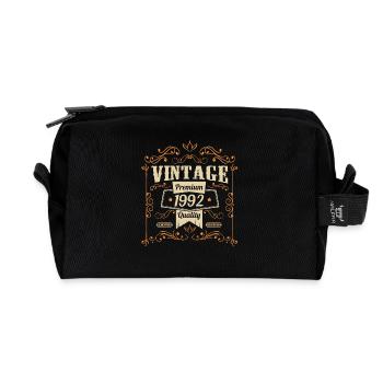 Geschenke zum Geburtstag 1992 - Recycelte Kulturtasche - Schwarz - Vorne