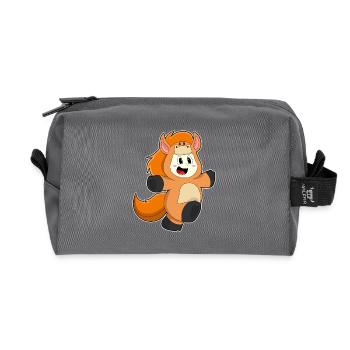 Costume de fille cheval - Trousse de toilette en tissu recyclé - anthracite - Devant