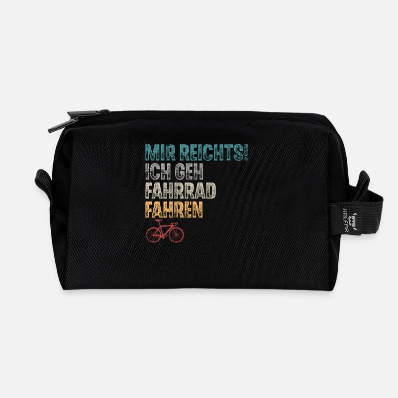 Fahrrad - Recycelte Kulturtasche - Schwarz