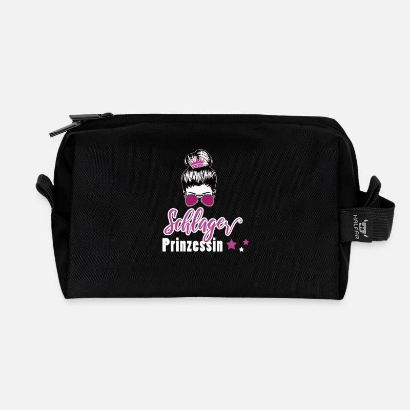 Schlagerprinzessin Schlagerfan Schlager Geschenk - Recycelte Kulturtasche - Schwarz