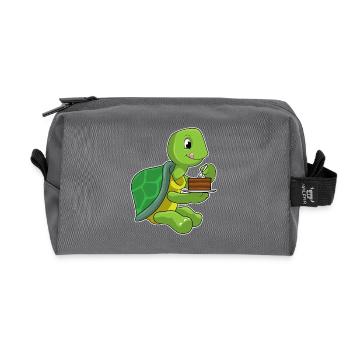 Gâteau Tortue - Trousse de toilette en tissu recyclé - anthracite - Devant