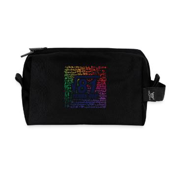 Root Division 81 Jahre alt, lustiger Matheliebhaber - Recycelte Kulturtasche - Schwarz - Vorne