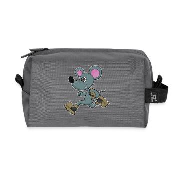 Mouse Jogger Jogging Sport - Recycled Toiletry Zip Bag - anthracite - Front