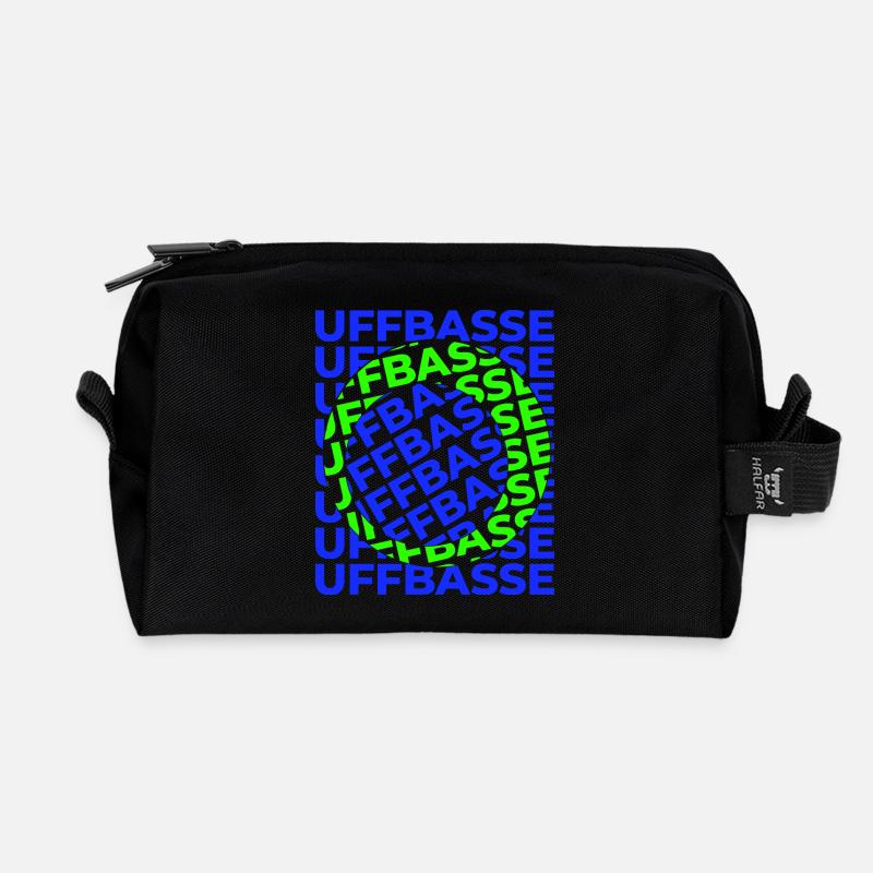 Uffbasse Design - Recycelte Kulturtasche - Schwarz