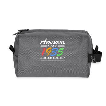 1935 - Jahrgang 1935 - Recycelte Kulturtasche - Anthrazit - Vorne