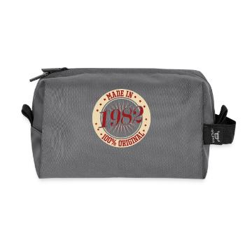 Made in 1982 - Recycelte Kulturtasche - Anthrazit - Vorne