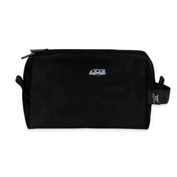 Chemise caravane - Trousse de toilette en tissu recyclé - noir - Devant