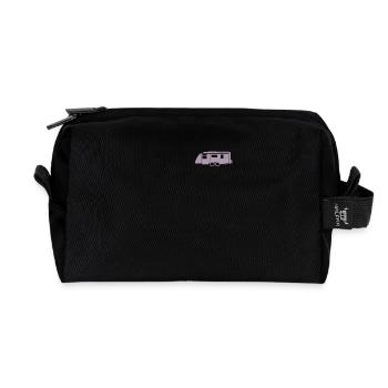 Chemise caravane - Trousse de toilette en tissu recyclé - noir - Devant