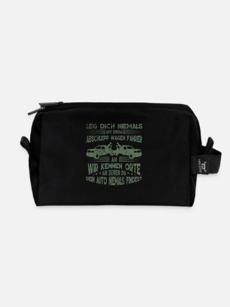 Abschleppdienst Geschenkideen - Recycelte Kulturtasche - Schwarz