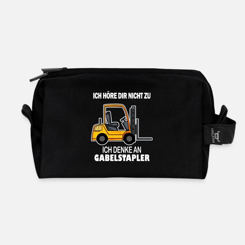 Staplerfahrer Gabelstapler Stapler - Recycelte Kulturtasche - Schwarz
