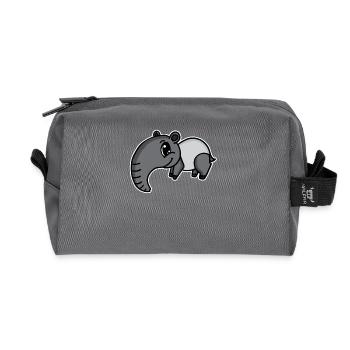 tapire tapire - Recycelte Kulturtasche - Anthrazit - Vorne