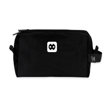 Steckdose - Recycelte Kulturtasche - Schwarz - Vorne