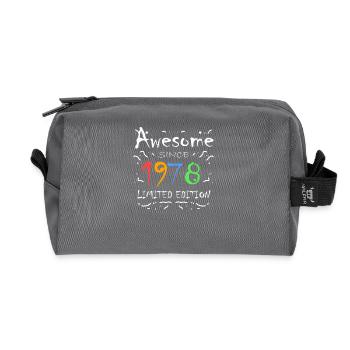 1978 - Recycelte Kulturtasche - Anthrazit - Vorne