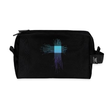 Elektroniker Informatiker Geschenk - Recycelte Kulturtasche - Schwarz - Vorne