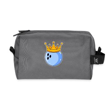 Look de partenaire pour hommes de bowling - Trousse de toilette en tissu recyclé - anthracite - Devant