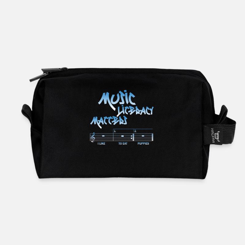 Music Literacy Matters - Recycelte Kulturtasche - Schwarz