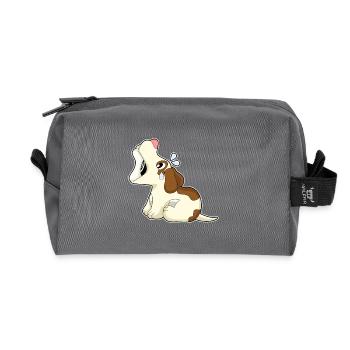 Os de chien - Trousse de toilette en tissu recyclé - anthracite - Devant