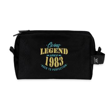 Geburtstag Lebende Legende born 1983 - Recycelte Kulturtasche - Schwarz - Vorne