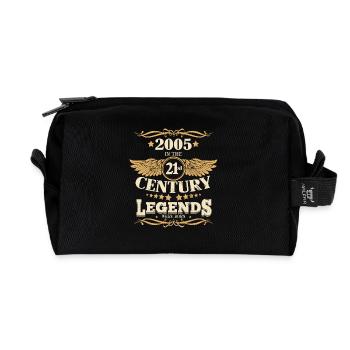 Jahrgang 2005 Geburtstag Sprüche 21. Jahrhundert - Recycelte Kulturtasche - Schwarz - Vorne