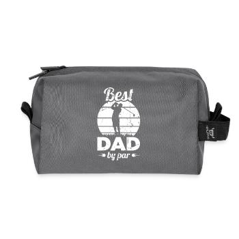 Bester Golf Vater - Recycelte Kulturtasche - Anthrazit - Vorne