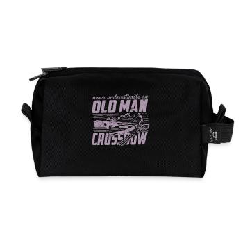 Arbalète ne sous-estime jamais un vieil homme - Trousse de toilette en tissu recyclé - noir - Devant