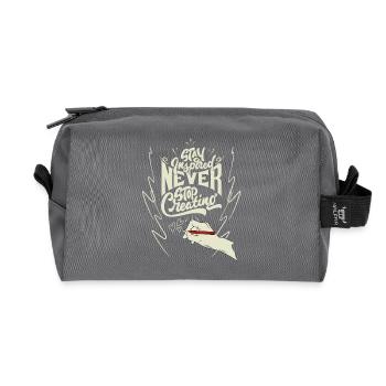Dire pour les artistes Artiste peintre et dessinateur - Trousse de toilette en tissu recyclé - anthracite - Devant
