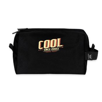 Cool seit 2003 Geburtstag retro - Recycelte Kulturtasche - Schwarz - Vorne