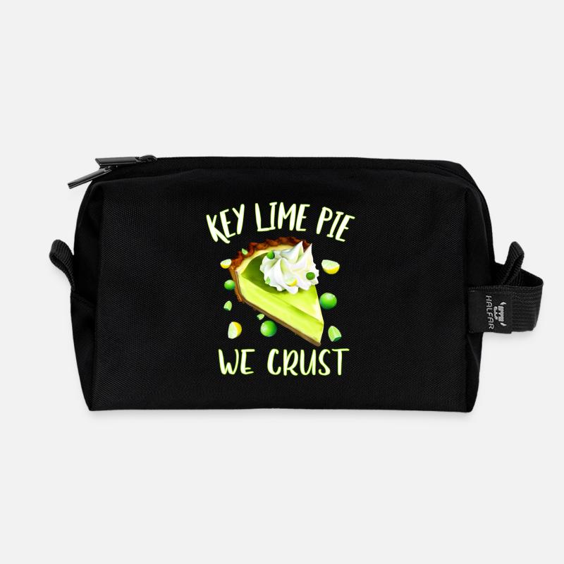 Key Lime Pie we crust - Recycelte Kulturtasche - Schwarz
