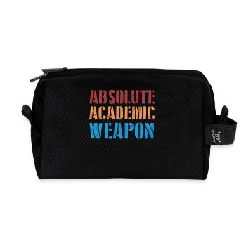 Studenten Absolute Academic Weapon - Recycelte Kulturtasche - Schwarz - Vorne