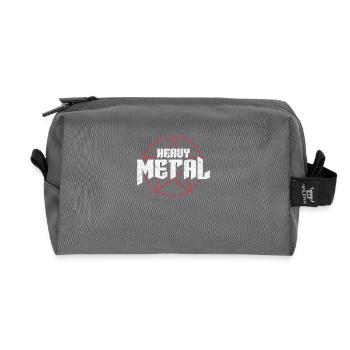 Heavy Metal Musikband Genre Bass - Recycelte Kulturtasche - Anthrazit - Vorne