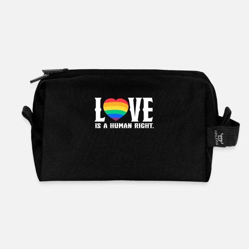 Valentinstag, Valentinstag, Valentinstag - Recycelte Kulturtasche - Schwarz