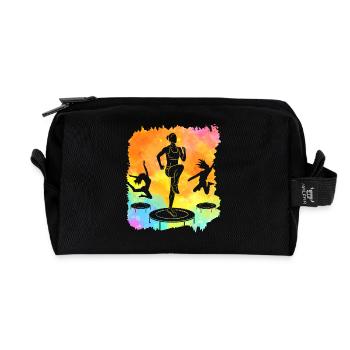 Trampoline - Trousse de toilette en tissu recyclé - noir - Devant