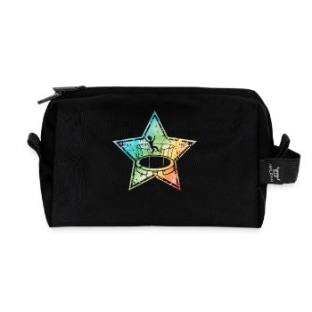Trampoline - Trousse de toilette en tissu recyclé - noir - Devant