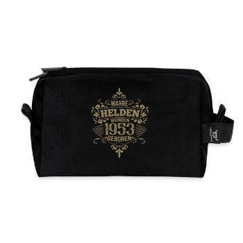 Wahre Helden wurden 1953 geboren - Recycelte Kulturtasche - Schwarz - Vorne