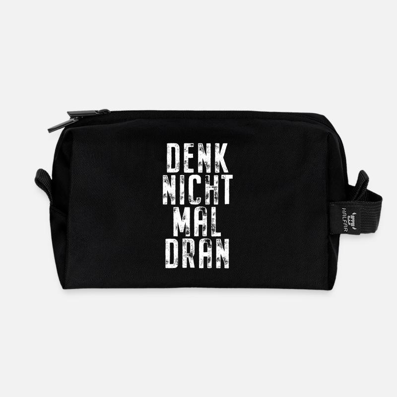 Denk Nicht Mal Dran Gegen Anmache Antisocial Nein - Recycelte Kulturtasche - Schwarz