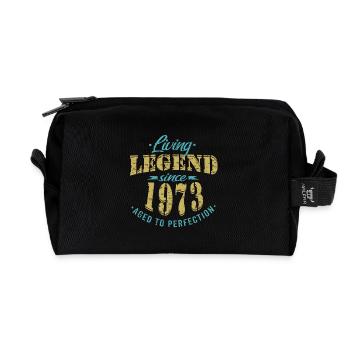 jahrgang 1973 Geburtstag Lebende Legende - Recycelte Kulturtasche - Schwarz - Vorne