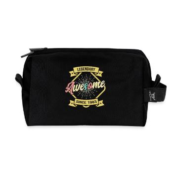 Légendaire depuis Génial depuis 1983 Légende d’anniversaire - Trousse de toilette en tissu recyclé - noir - Devant