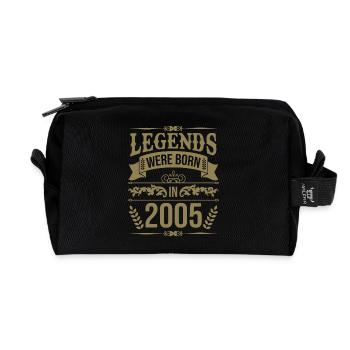 Legenden wurden 2005 geboren - Recycelte Kulturtasche - Schwarz - Vorne