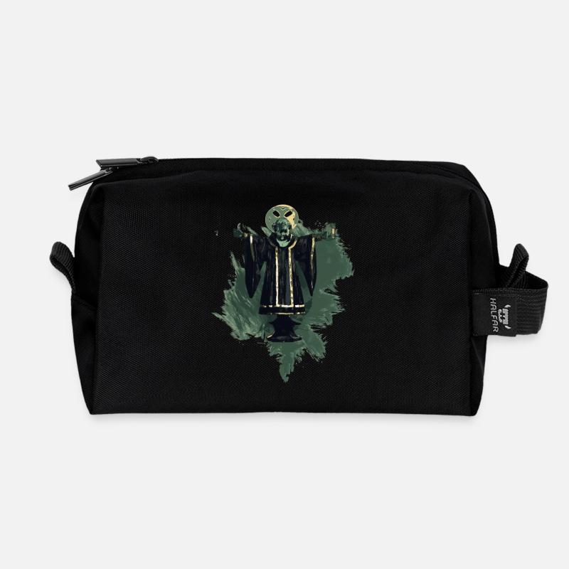 München retro look stylish - Recycelte Kulturtasche - Schwarz