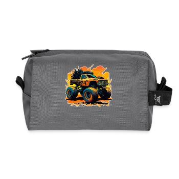 Monstertruck Wahnsinn - Recycelte Kulturtasche - Anthrazit - Vorne