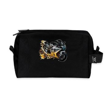 Super Sporttourer Motorrad - Recycelte Kulturtasche - Schwarz - Vorne