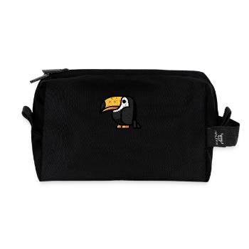 Kawaii Tukan Paradiesvogel Design - Niedliche - Recycelte Kulturtasche - Schwarz - Vorne