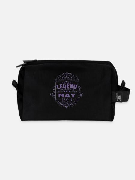 May 1963 Vintage Geburtstagsgeschenk für Männer - Recycelte Kulturtasche - Schwarz