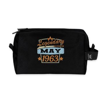 Mai 1963 Retro Geburtstag Sprüche - Recycelte Kulturtasche - Schwarz - Vorne