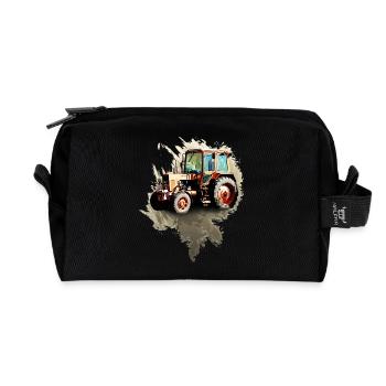 Belarus MTZ 82 Traktor - Recycelte Kulturtasche - Schwarz - Vorne