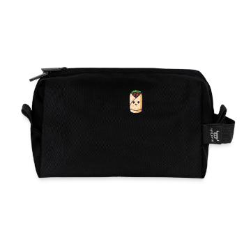 Döner Kebap Wrap Jufka Falaffel Design Kawaii - Trousse de toilette en tissu recyclé - noir - Devant