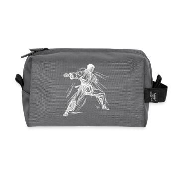 Karate Turnier Kampfgeist Meisterschaft Sieg - Recycelte Kulturtasche - Anthrazit - Vorne