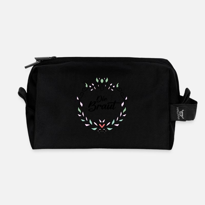 Braut Junggesellinnenabschied - Bride JGA - Recycelte Kulturtasche - Schwarz
