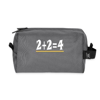 The Logical - Recycled Toiletry Zip Bag - anthracite - Front