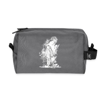 Weltraum Staub Astronauten Outdoor Spaziergang - Recycelte Kulturtasche - Anthrazit - Vorne